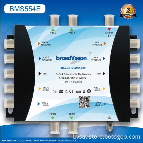 Factory Direct Cascadable 5x5x4 Satellite Lnb Multi Switch With Quality Warranty